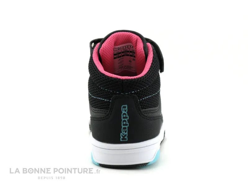 Achat chaussures Kappa Enfant Botte et Bottillon, vente Kappa KASH Black Azur 3112XSW - Basket montante GARCON