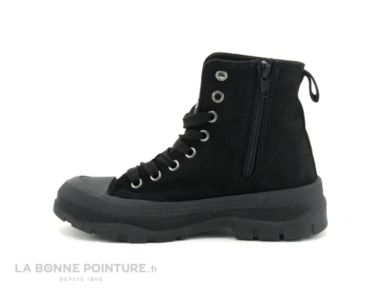 Achat chaussures Les ptites bombes LPB Enfant Botte et Bottillon, vente LPB Les Petites Bombes - ELENA Noir - Basket montante FI