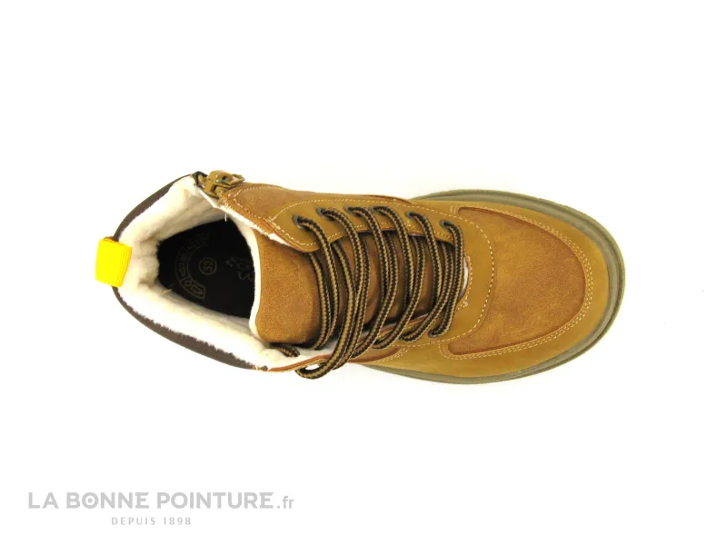 Achat chaussures Wipop Enfant Botte et Bottillon, vente Wipop XAMY Cognac - Chaussure montante GARCON marron clair