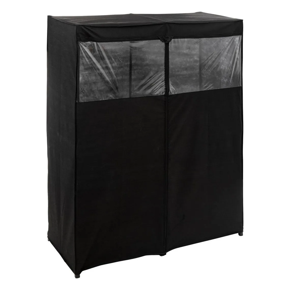 Armoire penderie intissée avec structure en métal noir | 3 Suisses