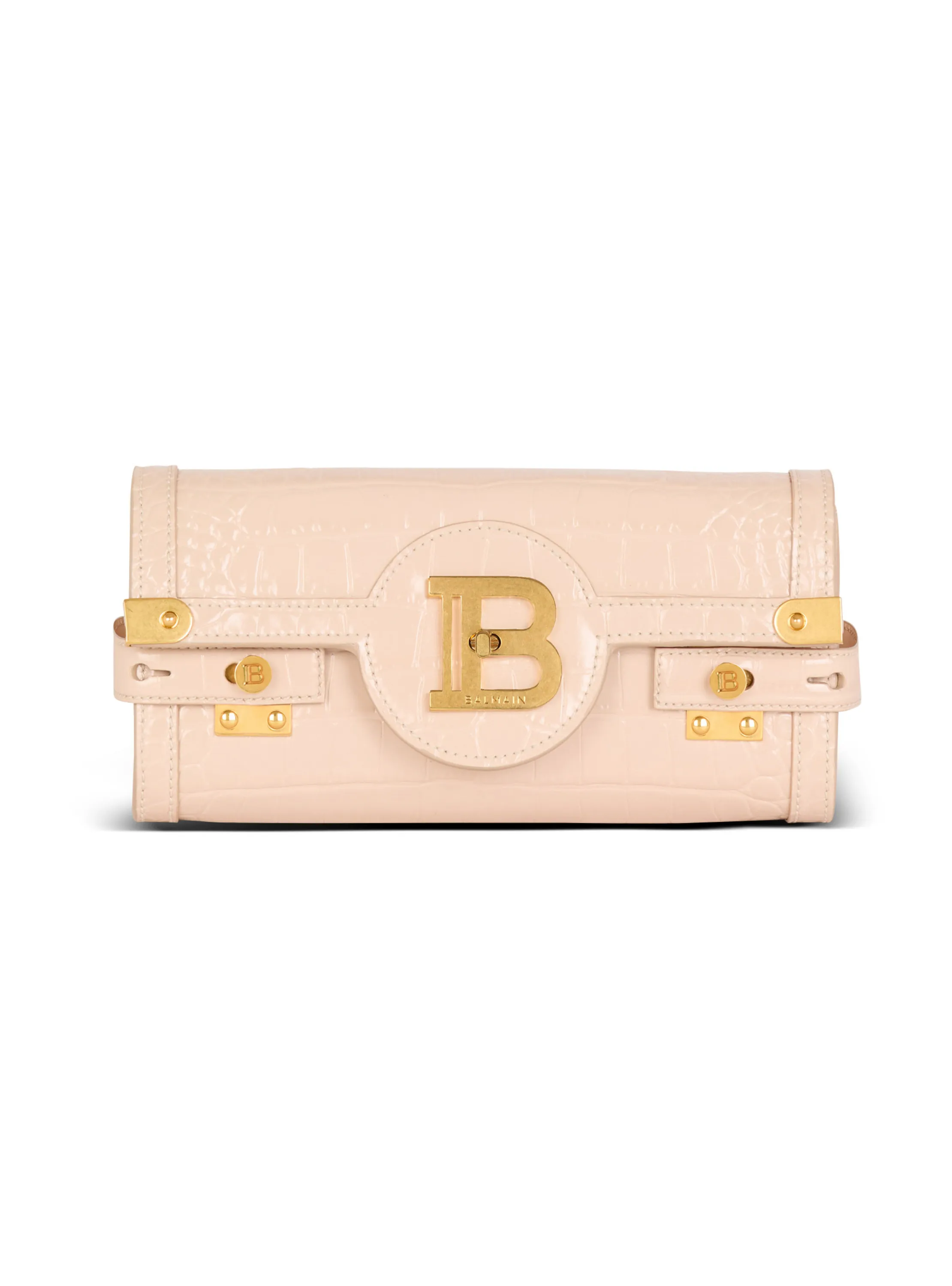 B-BUZZ POUCH 23 EN CUIR DE VEAU EMBOSSé CROCODILE - BALMAIN pour FEMME | Printemps