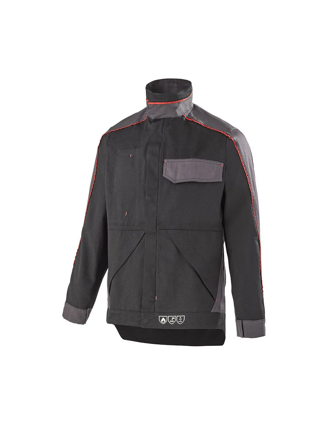 Blouson chaleur et flamme Konekt classe 1 noir gris charcoal