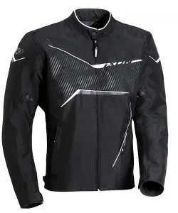 BLOUSON HOMME TEXTILE IXON SLASH NOIR BLANC