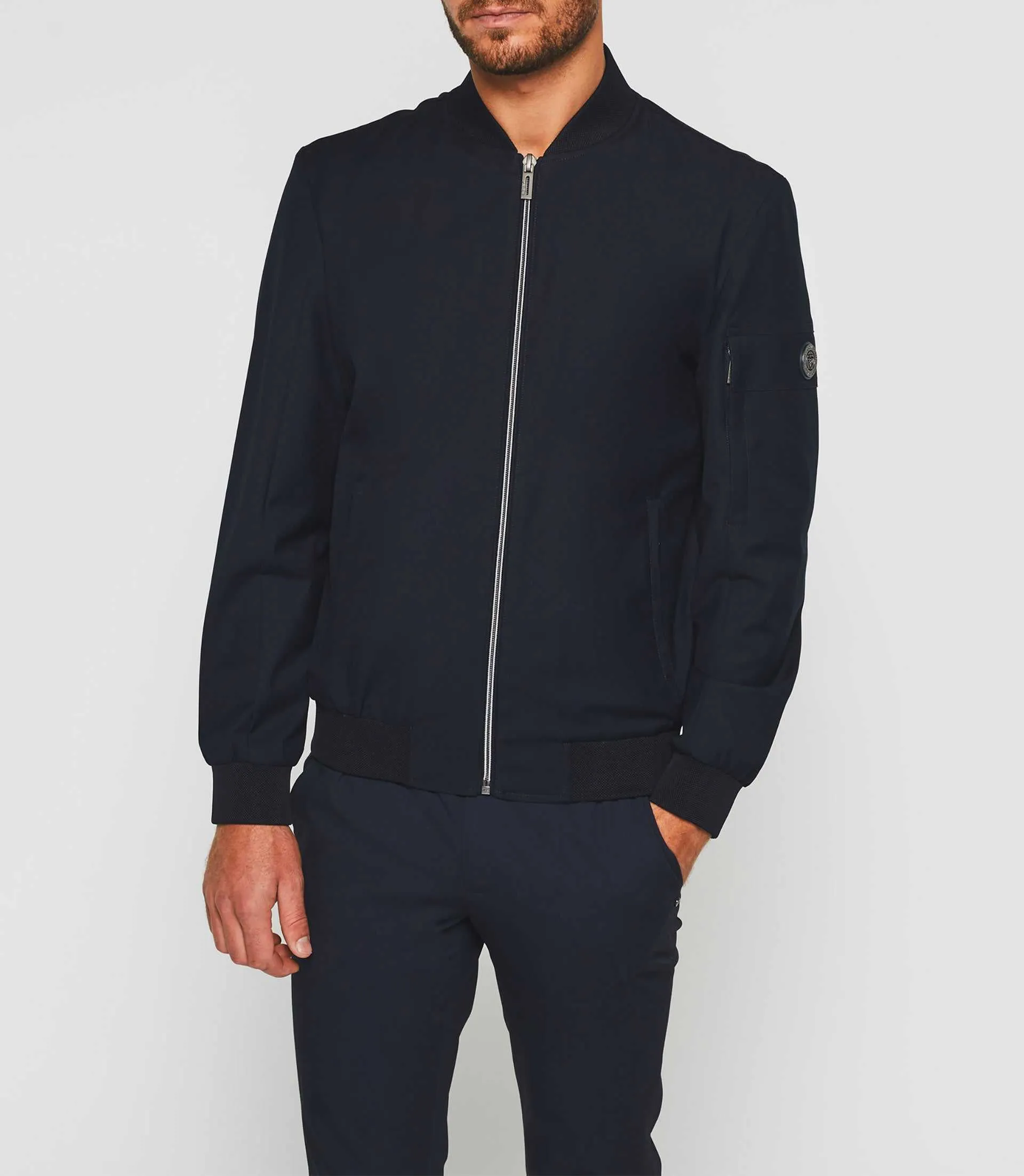 Blouson teddy léger marine 