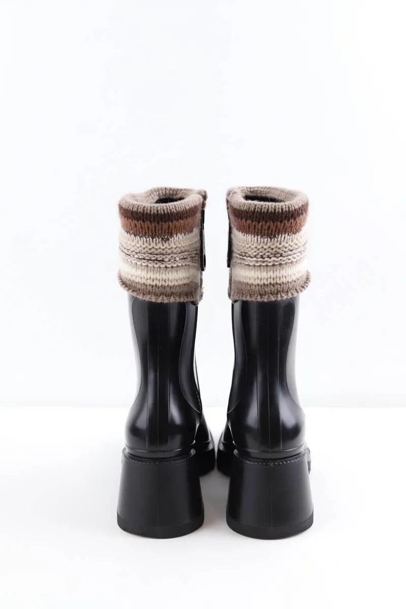 Boots en cuir  Chloé noir. Matière principale cuir. Taille 36.