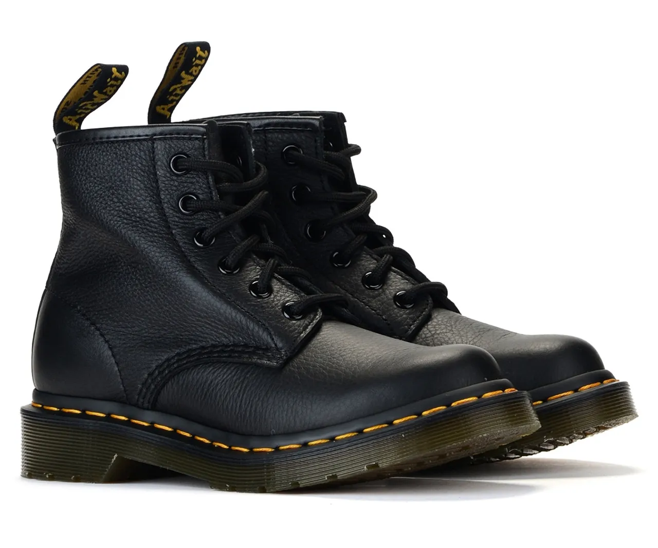 Botte combat Dr. Martens 101 Virginia en cuir noir