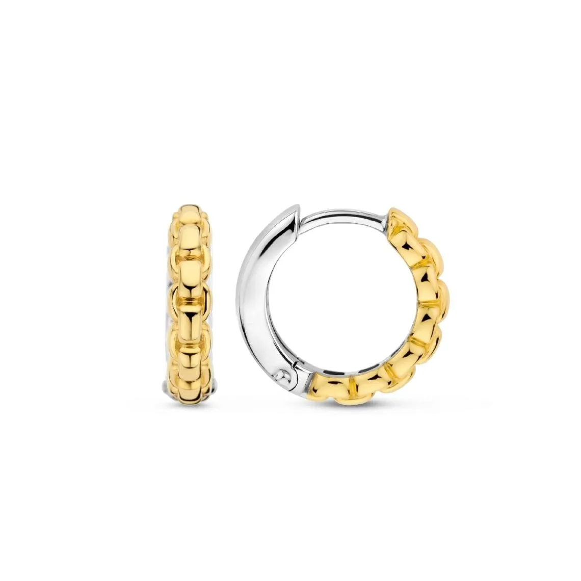 Boucles D\'Oreilles Ti Sento - 7961SY  Argent Doré Effet Tressé | 3 Suisses