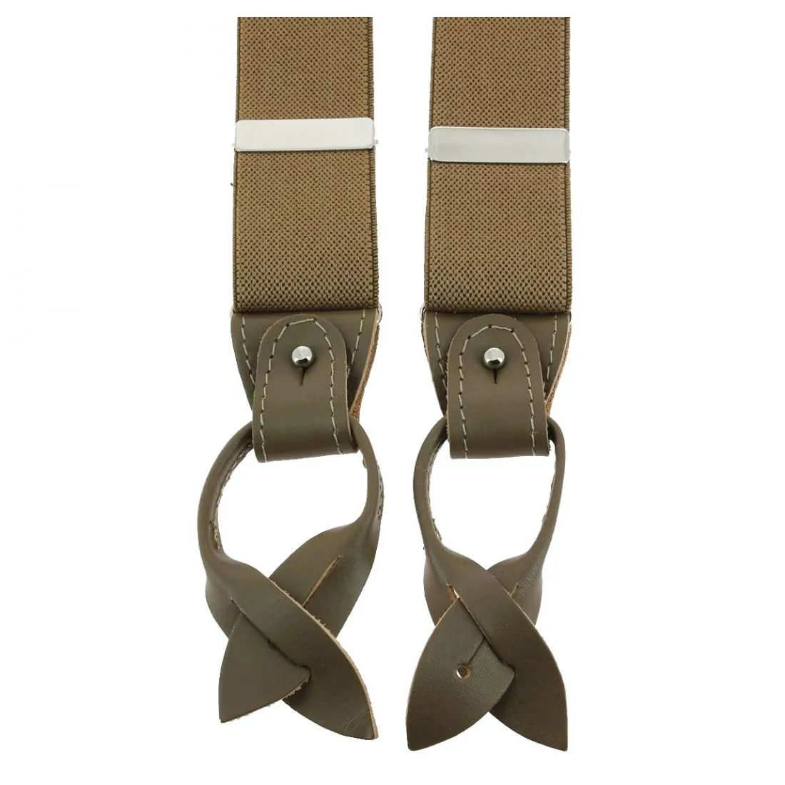 Bretelle 3 attaches Hercule, taupe. Cuir Taupe