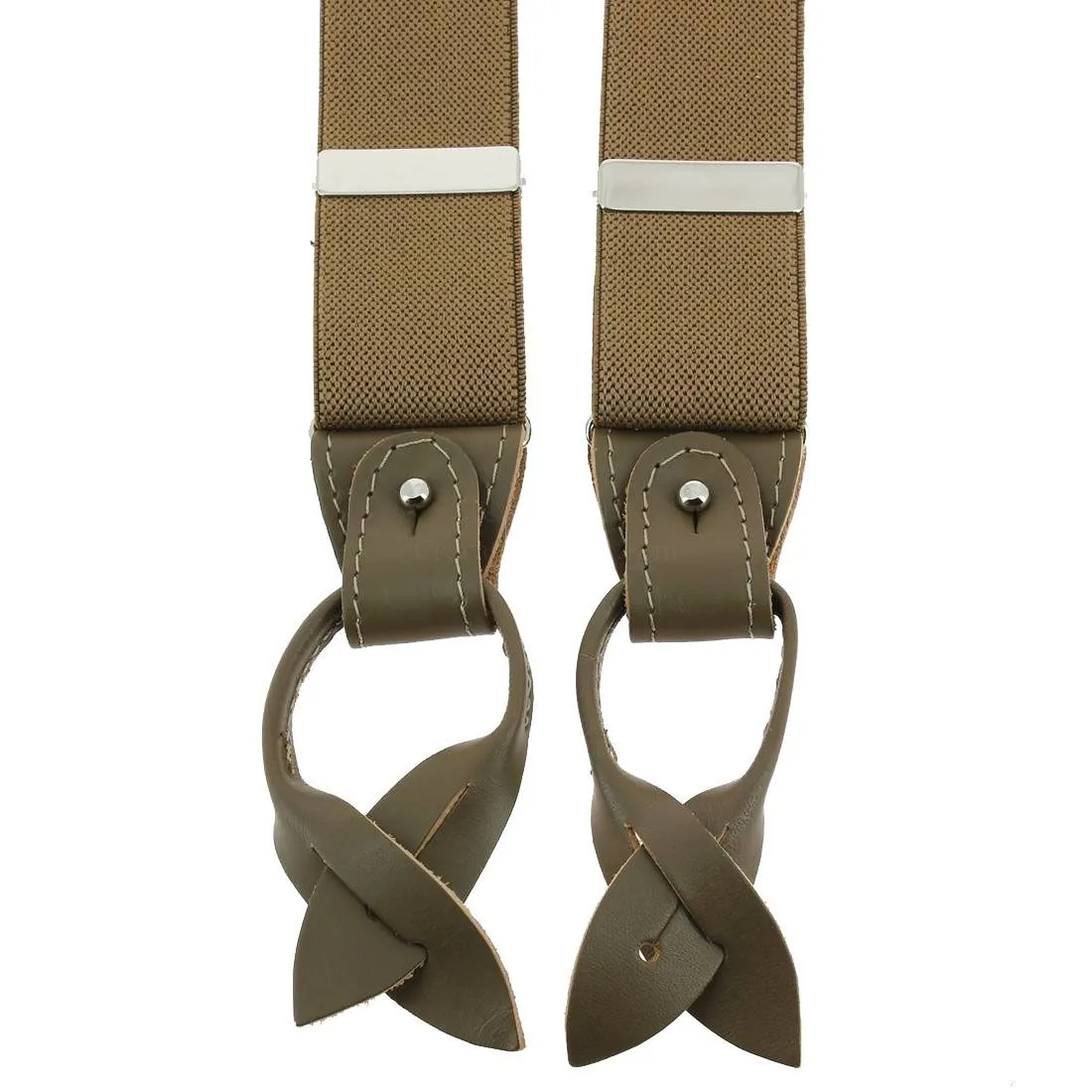 Bretelle 3 attaches Hercule, taupe. Cuir Taupe