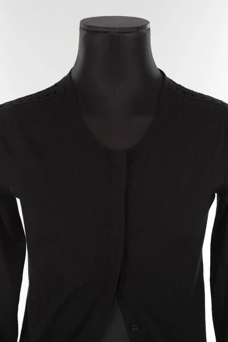 Cardigan en laine  Chloé noir. Matière principale laine. Taille 34.