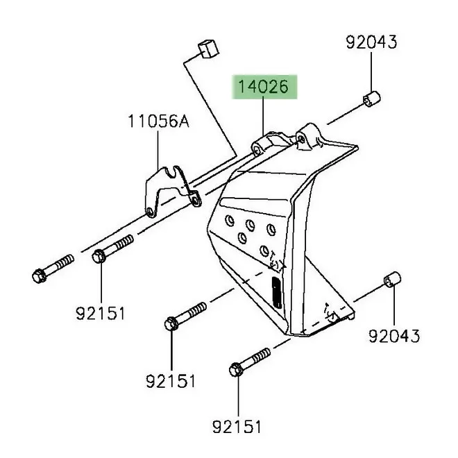 Carter pignon sortie de boîte Kawasaki Z800 (2013-2016) | Moto Shop 35