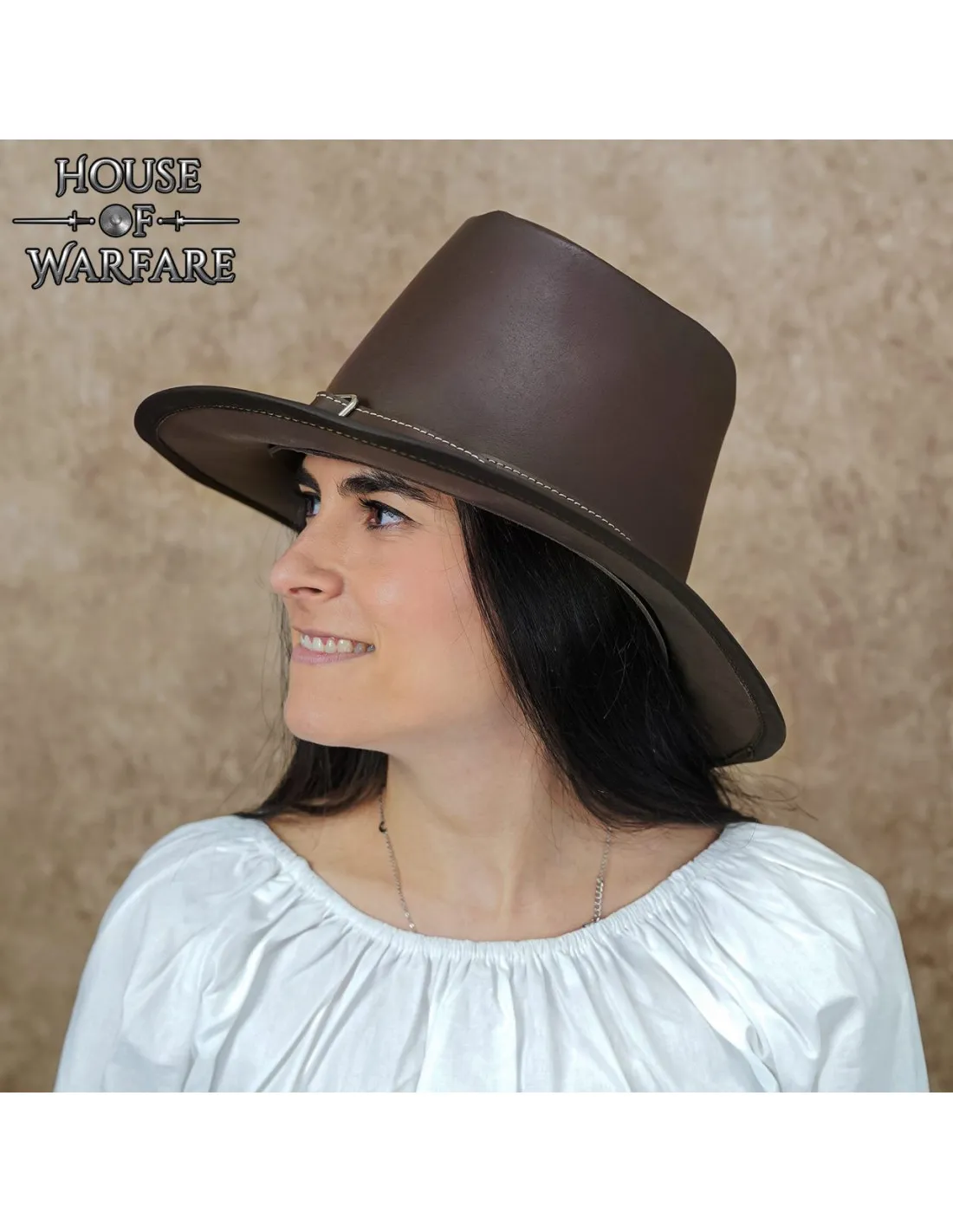 Chapeau de gentleman marron baroque, XVIIe siècle ⚔️ Boutique Épées