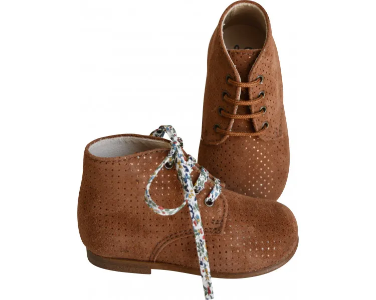 Chaussures Bottillons Charlie - cuir CAMEL POIS irisés
