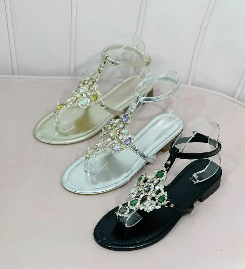 CHAUSSURES FEMME SANDALES TRINA JEWELS OR