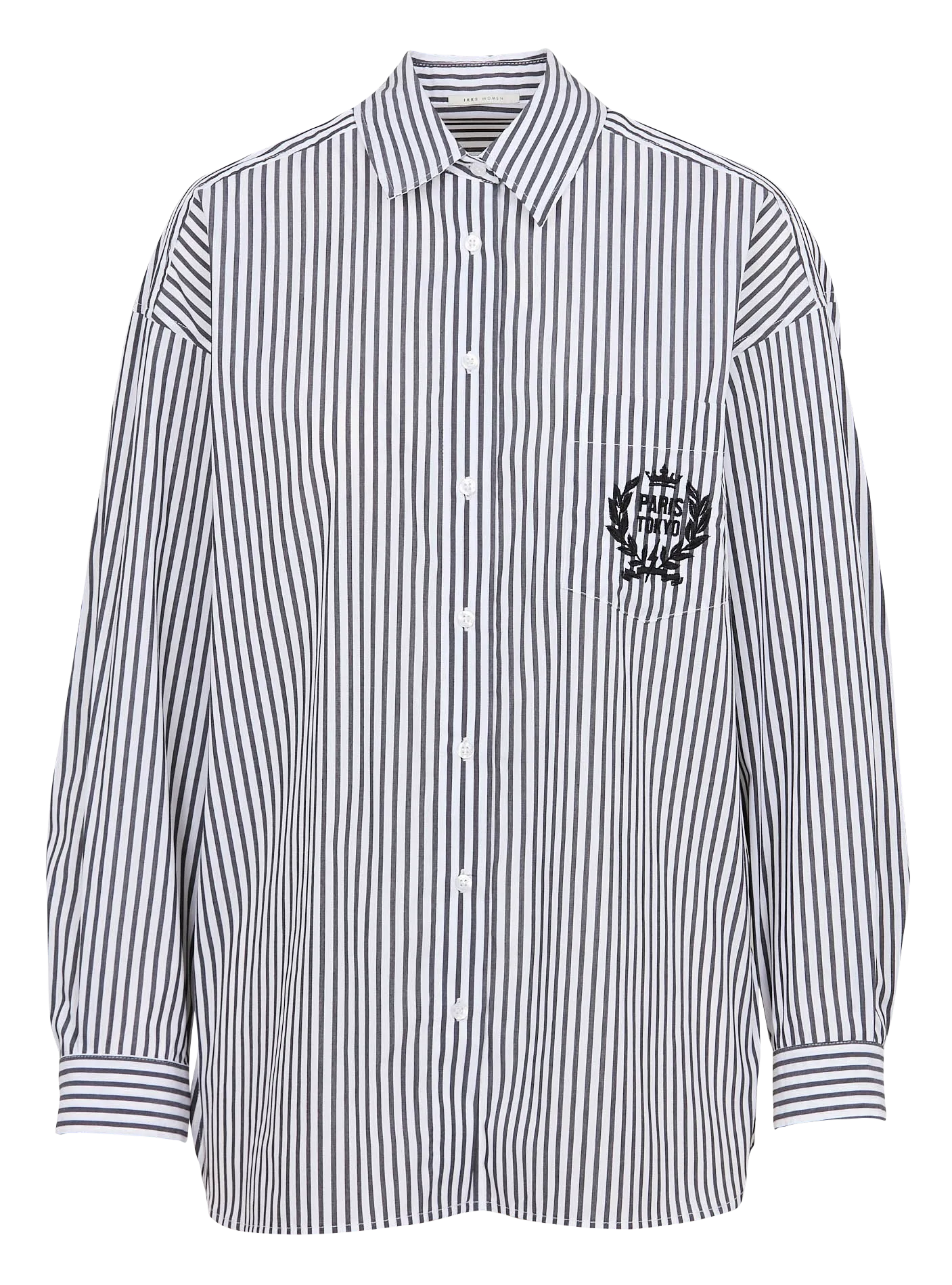 CHEMISE DROITE COL CLASSIQUE EN COTON MéLANGé - IKKS pour FEMME | Printemps