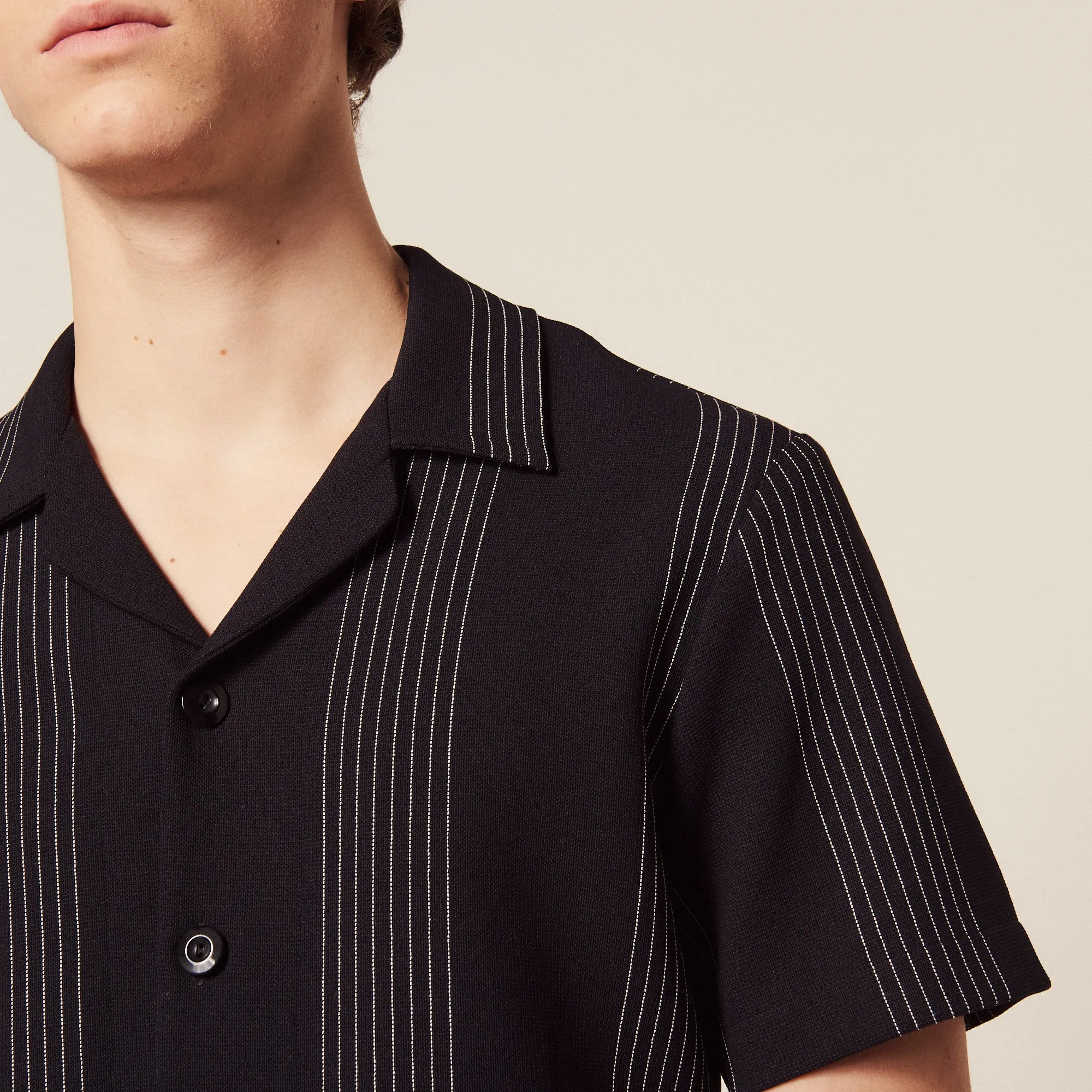 Chemise en jersey rayé