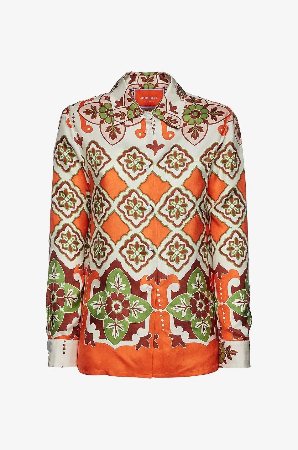 Chemise en soie Boy Partenope