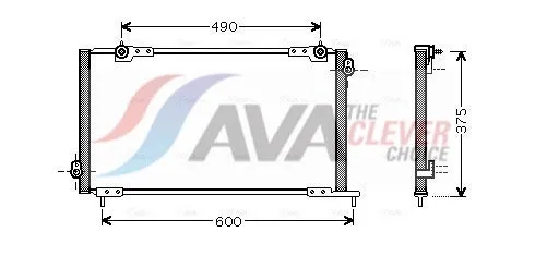 Condenseur, climatisation AVA COOLING HD5105 