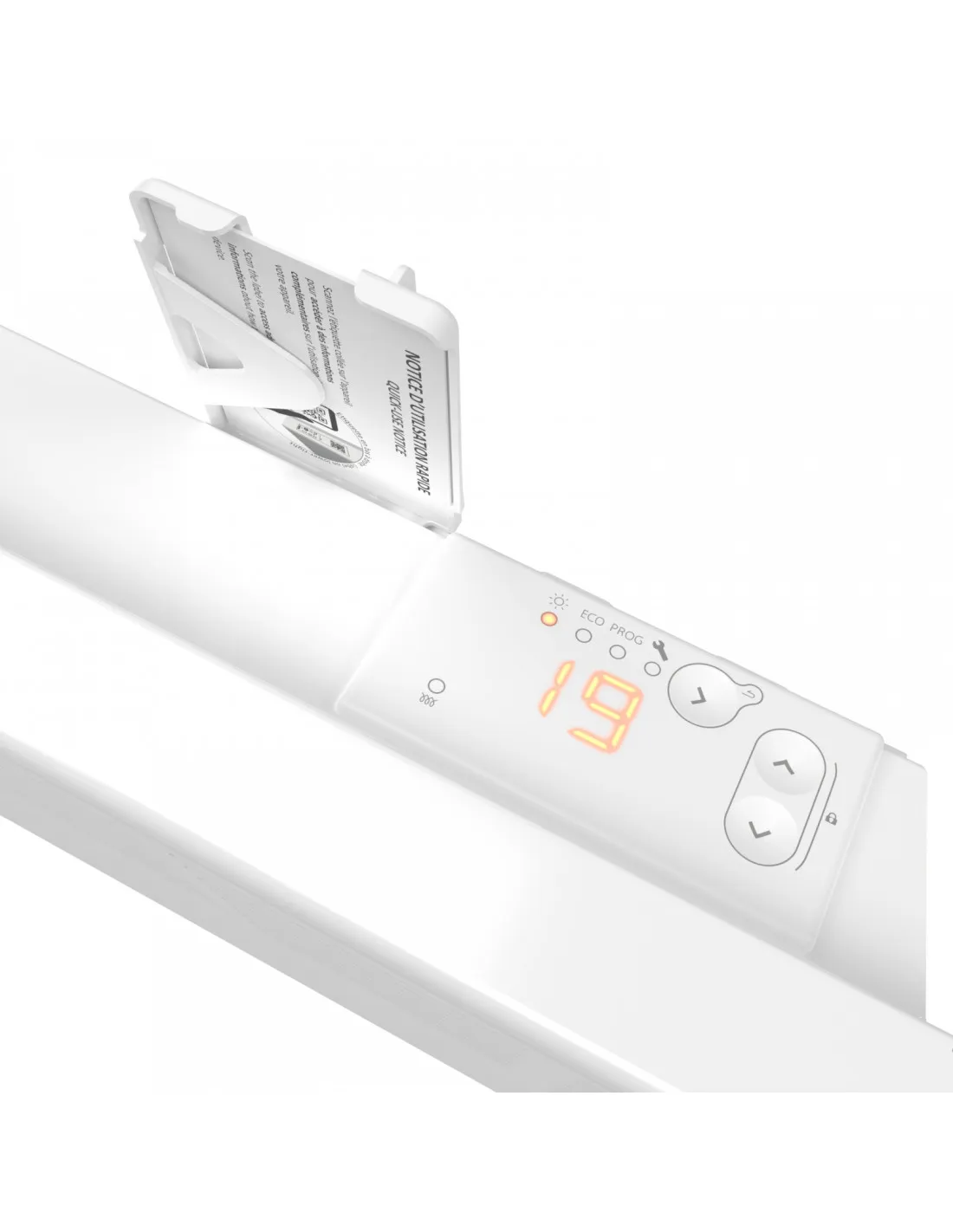 Convecteur F617 digital horizontal 1500W blanc ATLANTIC 561733