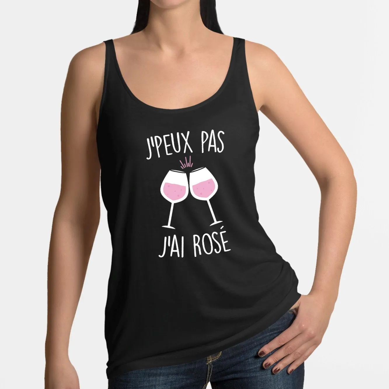 Débardeur Femme J'peux pas j'ai rosé