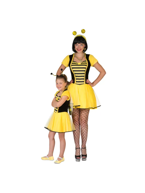 Déguisement d’Abeille pour Fille : Robe Tutu Jaune et Noir Disponible de 1 à 10 Ans
