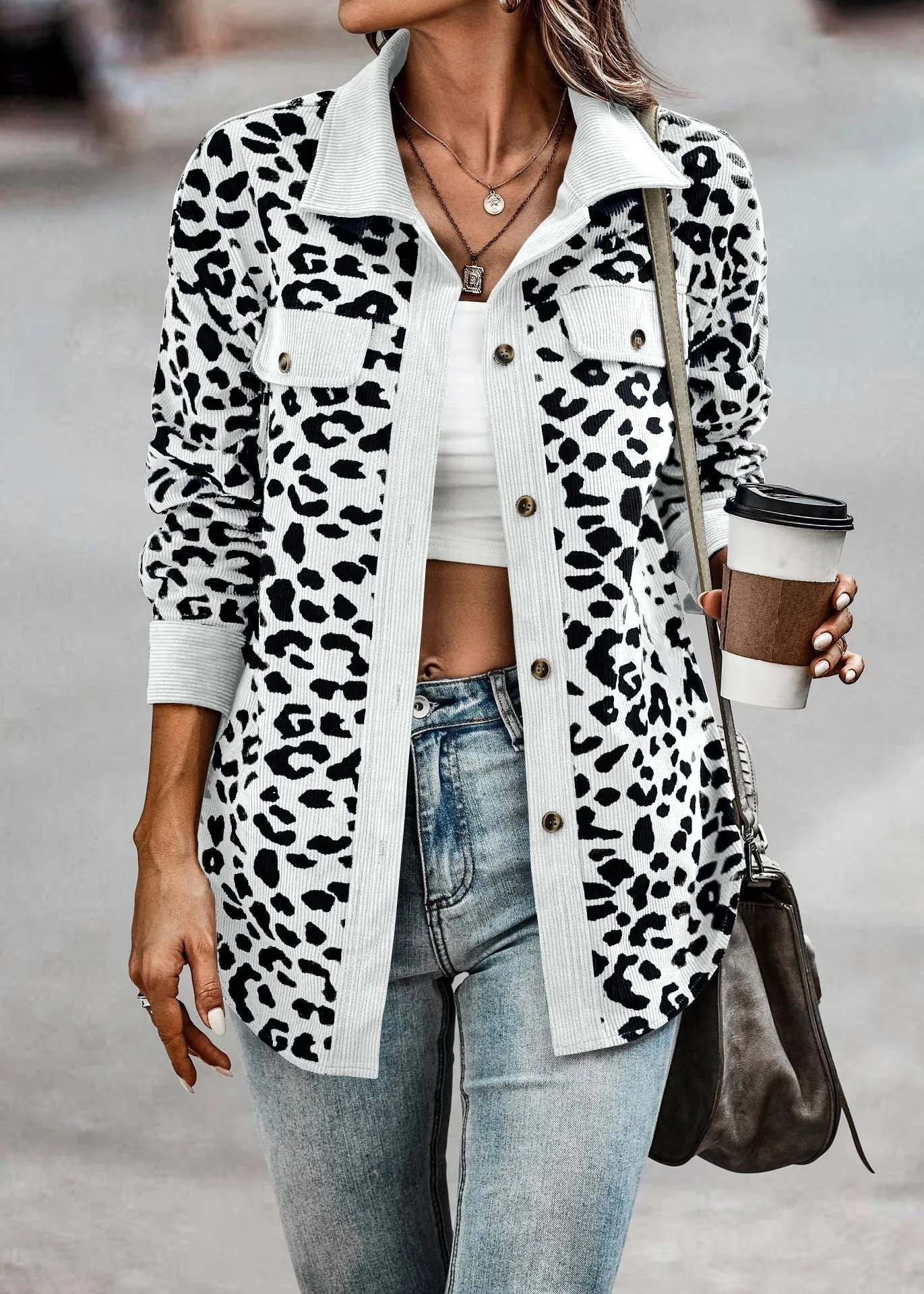 Emmy | Veste  Imprimé Léopard Pour Femme