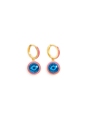 EYE M - ILEANA MAKRI  Boucles d'oreille en argent - Rose