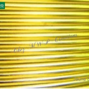 Fil aluminium 2mm x 60 metres jaune soleil