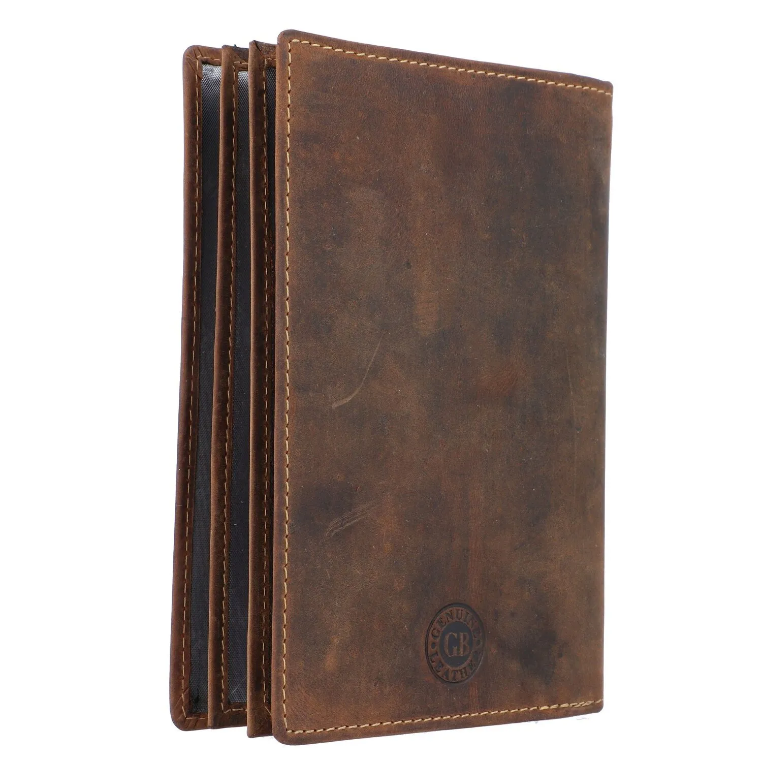 Greenburry Étui à cartes d'identité vintage en cuir 12 cm
