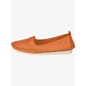 Helline – Trotteurs semelle douce et souple orange – Grandes pointures