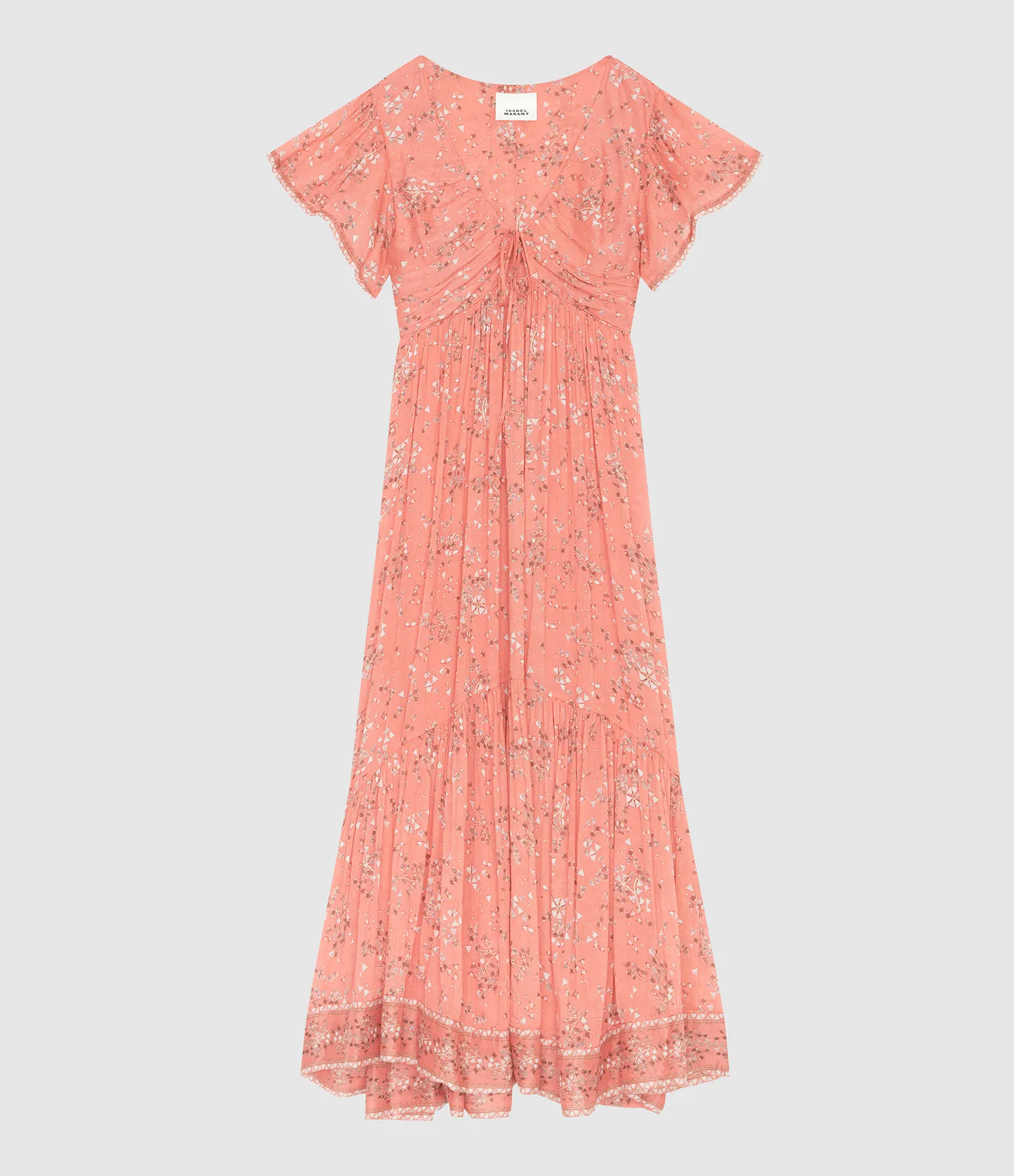 ISABEL MARANT Partager  Robe Longue Agathe Shell Pink  