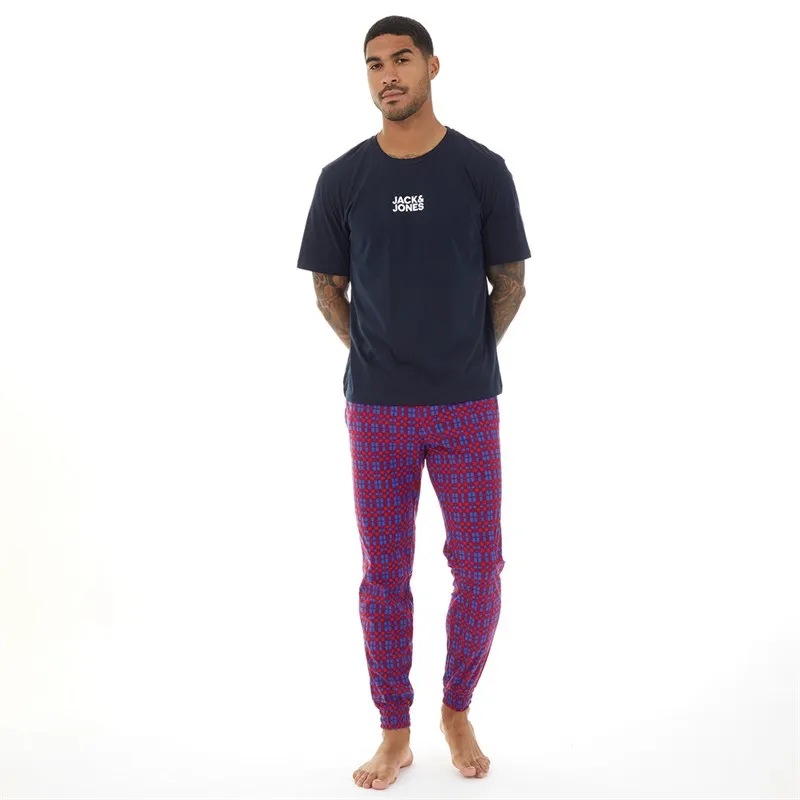 JACK AND JONES Vêtements de Détente Homme Rouge Carreaux