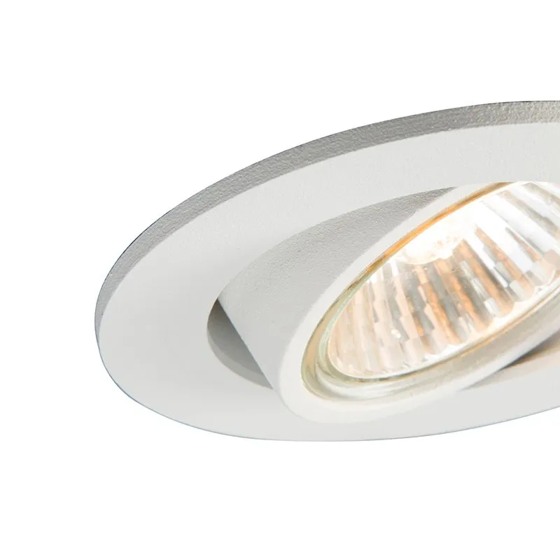 Lot de 10 spots encastrables blancs inclinables - Cisco