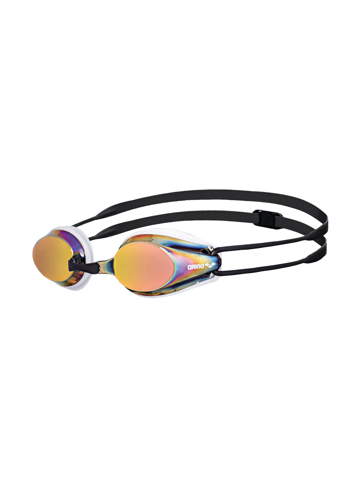 Lunettes de natation Tracks Mirror - Blanc/Rouge cuivre/Noir