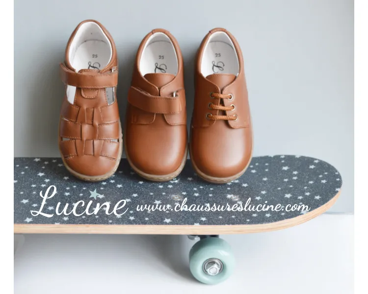 Nu-pieds VELCRO SOUPLES - CAMEL