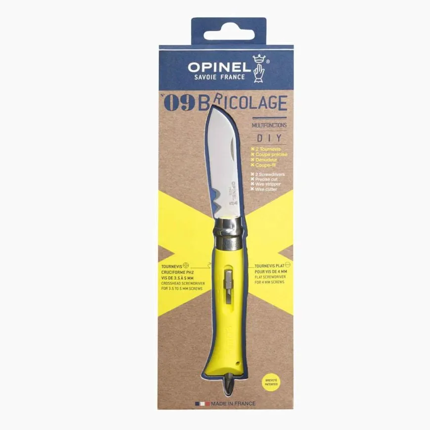N°09 Bricolage Jaune - Opinel - Marques de France