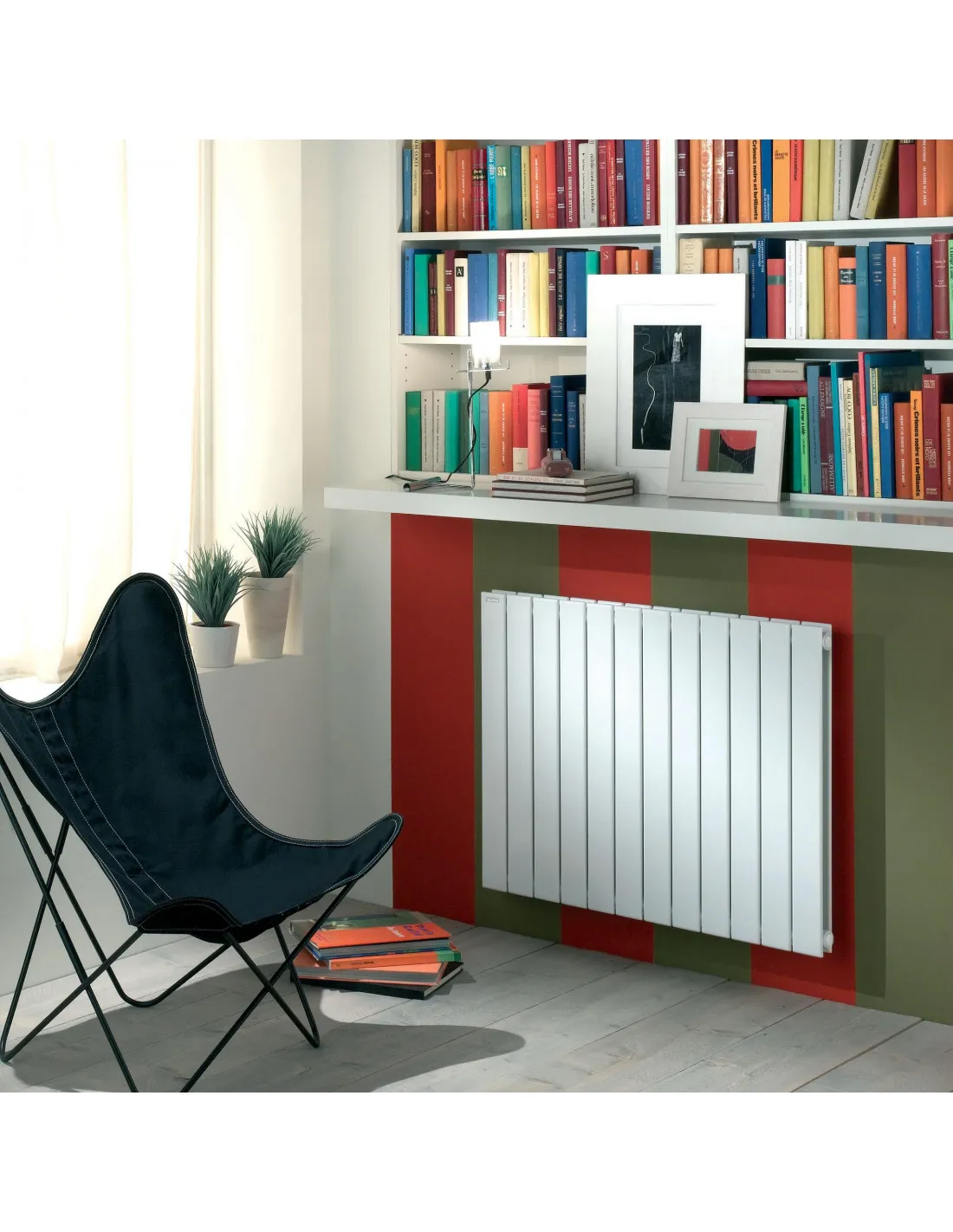 Radiateur eau chaude Fassane vertical double Blanc RAL 9016 924W horizontal 500 mm / L 1036 mm Acova HXD-050-103