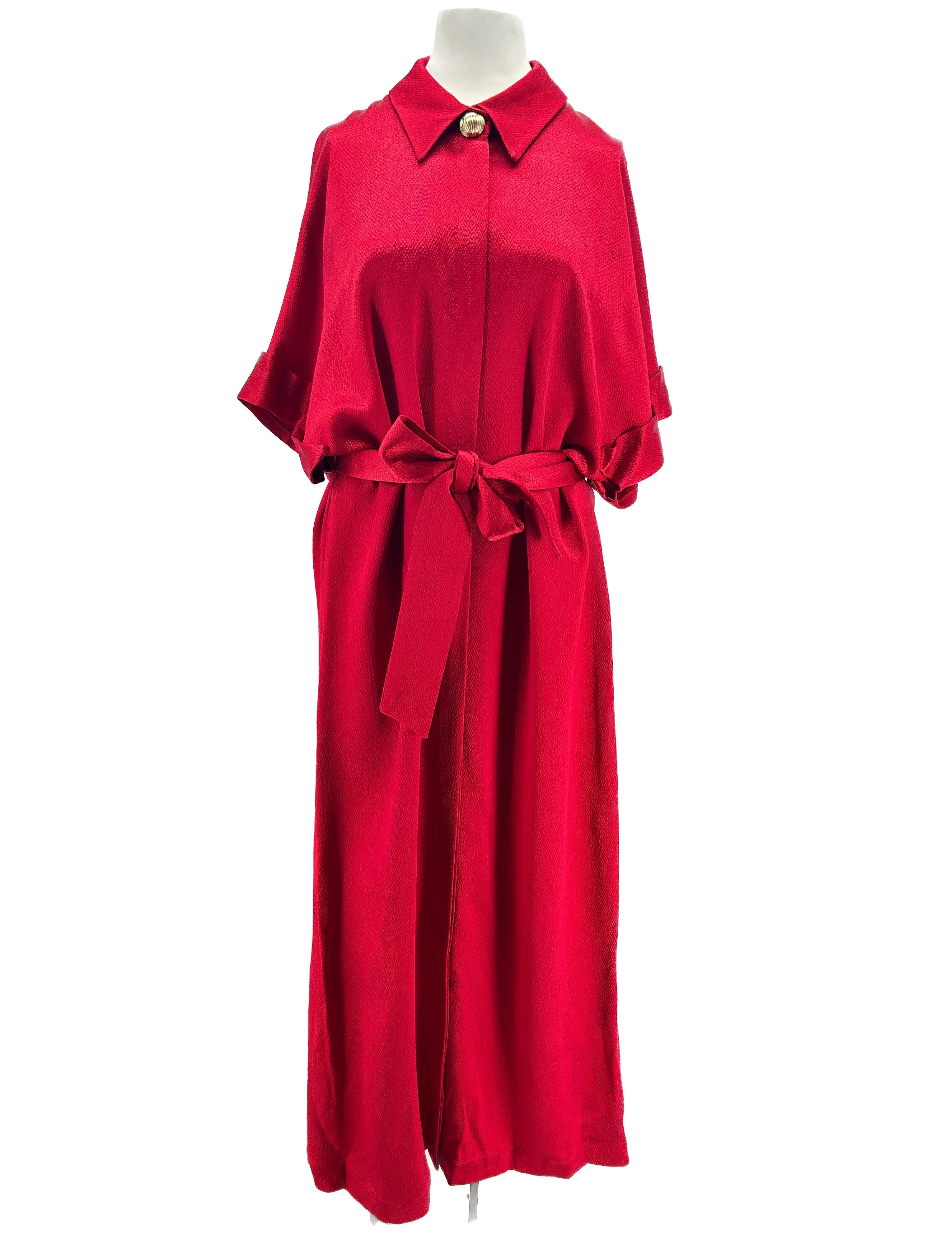 Robe longue rouge