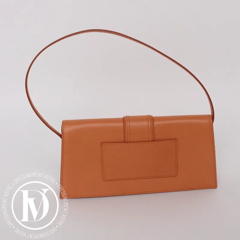 Sac Bambino long en cuir orange – Jacquemus