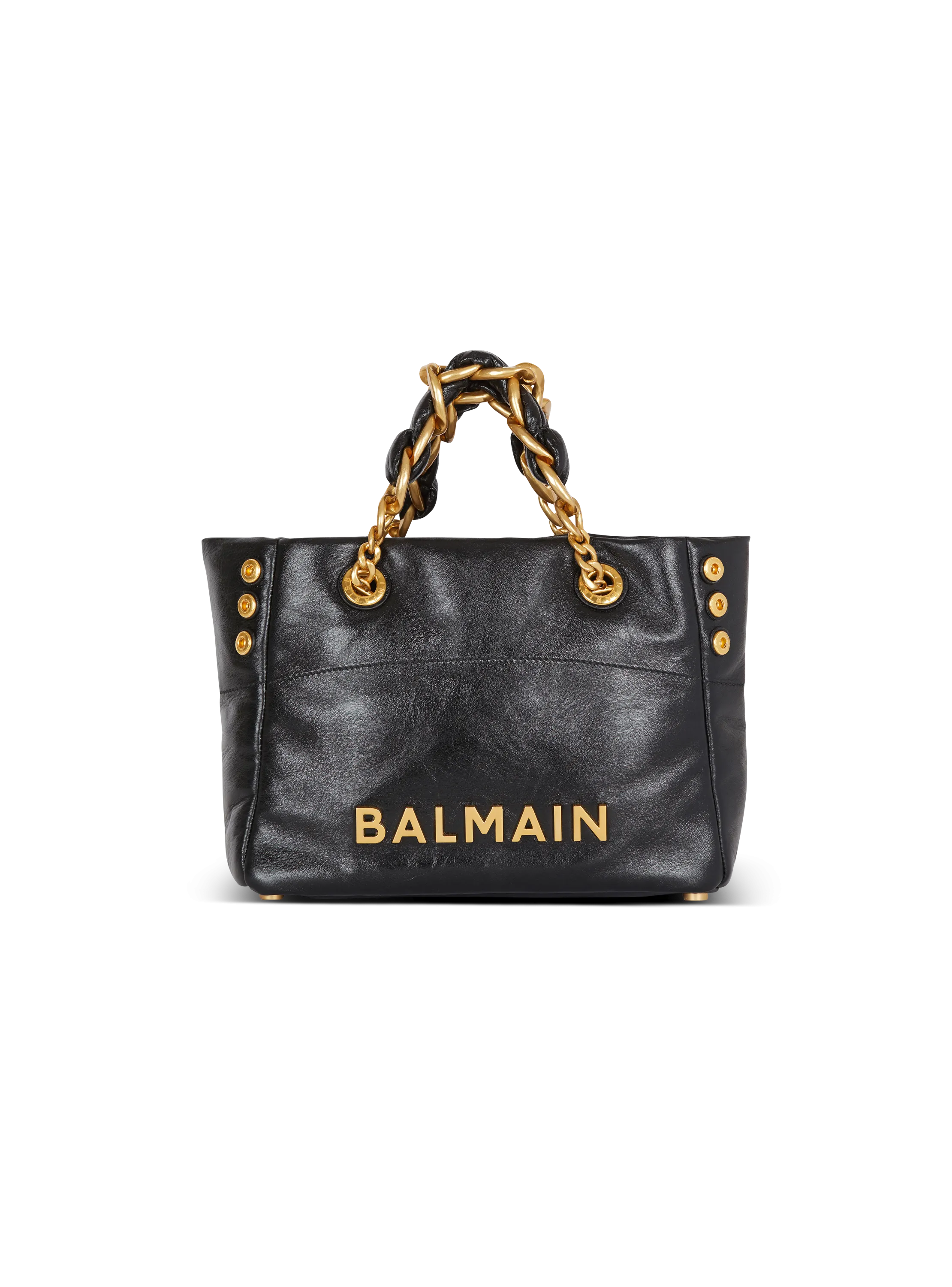 SAC CABAS 1945 SOFT EN CUIR FROISSé - BALMAIN pour FEMME | Printemps