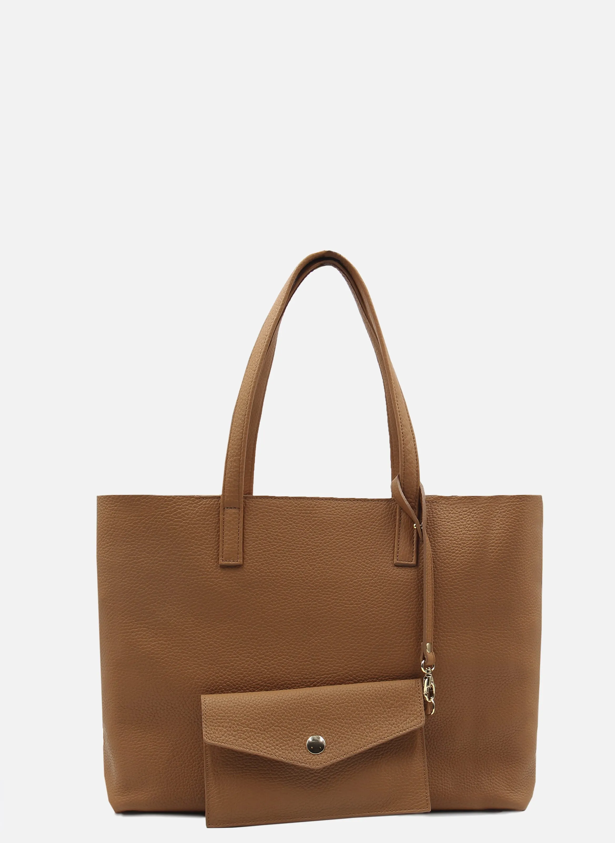 SAC CABAS EN CUIR SOUPLE GRAINé - JULES & JENN pour FEMME | Printemps