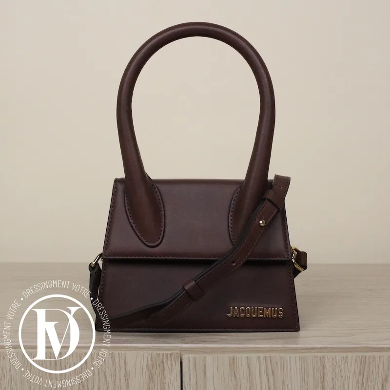 Sac Chiquito moyen en cuir marron – Jacquemus