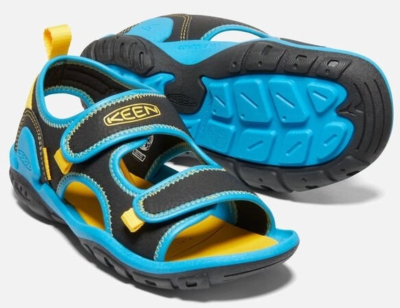 Sandales Keen Kids Knotch Creek Open-Toe black Vivid Blue