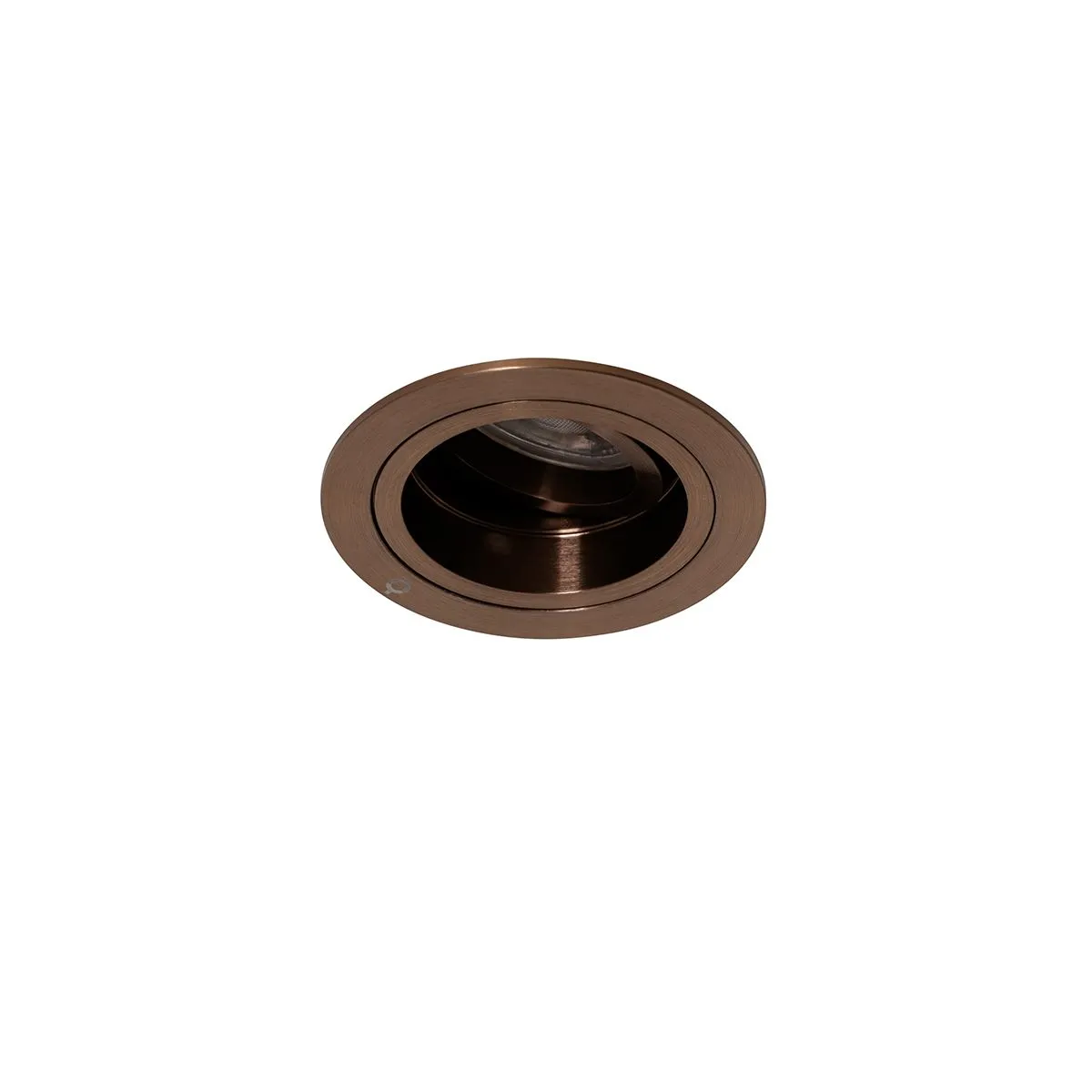 Smart Inbouwspot donkerbrons rond draai en kantelbaar incl. Wifi GU10 50mm - Chuck