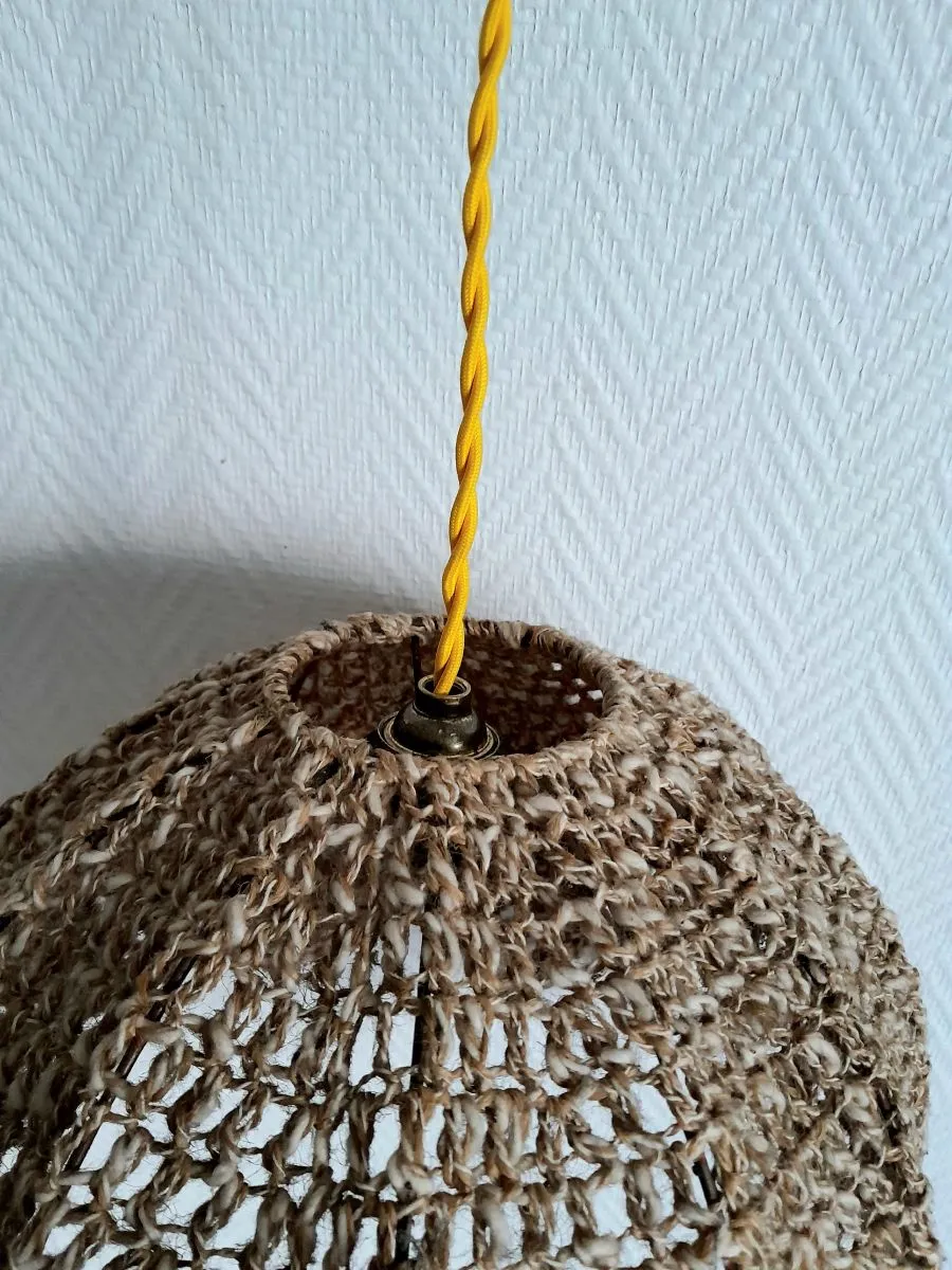Suspension vintage en crochet 1970 