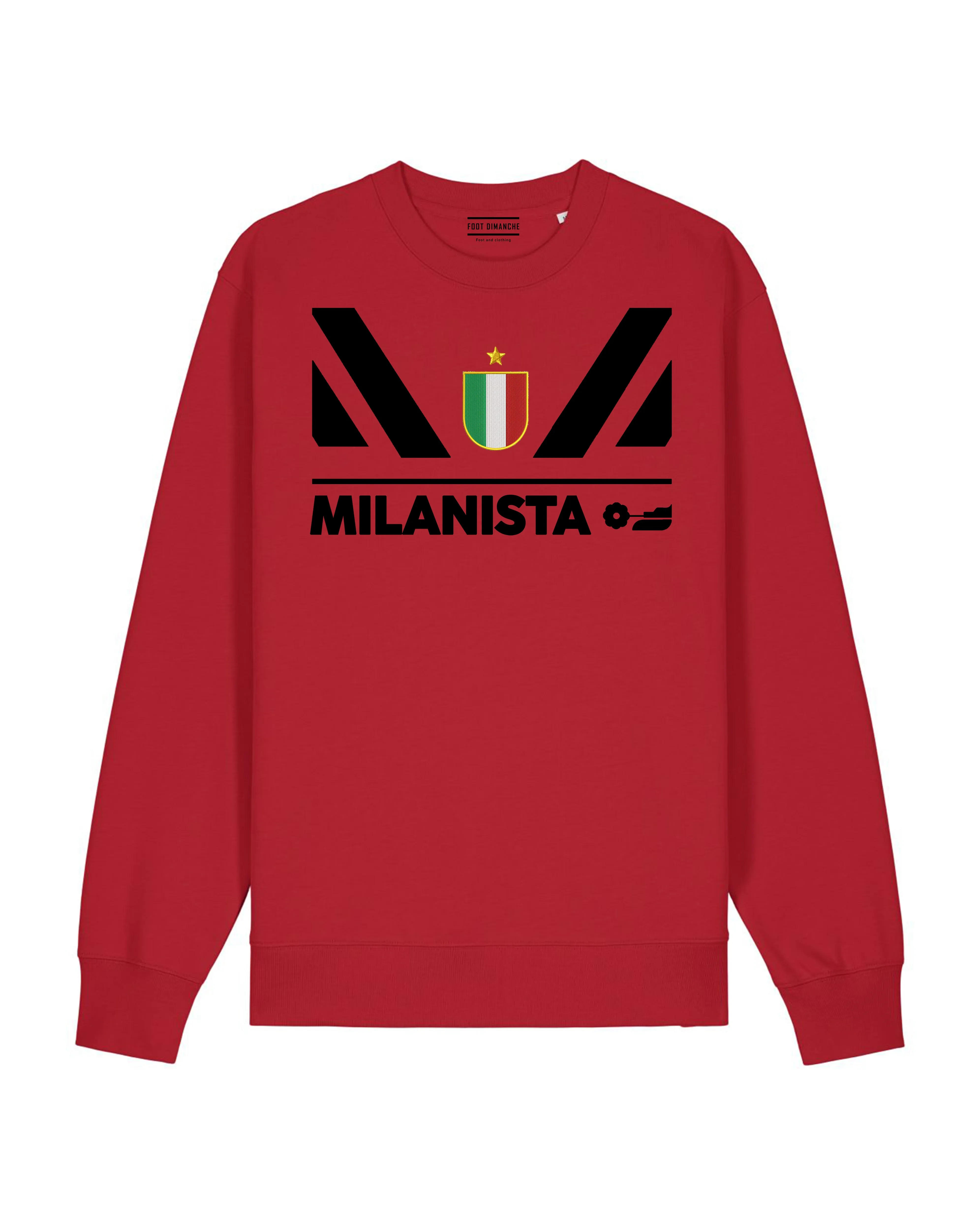 Sweat brodé Milan 89 rétro
