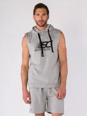 Sweat sans manches à capuche