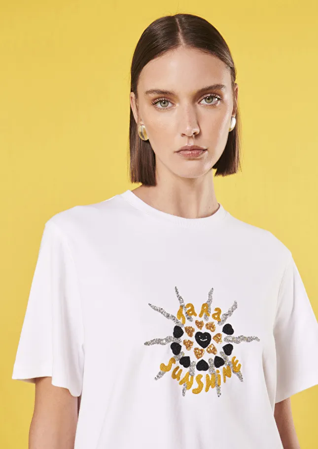 T-Shirt Tarasun blanc en coton