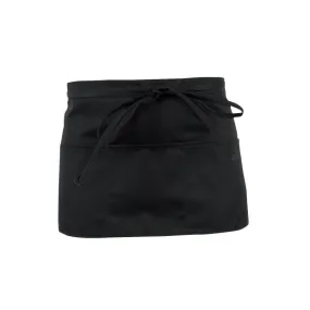Tablier de Cuisine Court Unisexe Chypre Noir - ROBUR