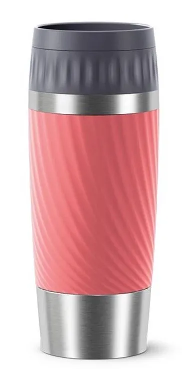 Tasse Isotherme Emsa Travel Mug Easy Twist Rouge Corail 360ml